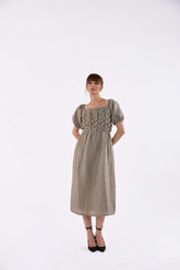 Meadow Weave Midi Dress