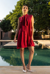 Twist of Berry Dress