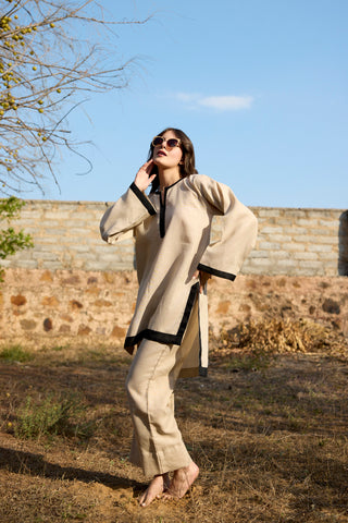 Latte Linen Coord Elegance