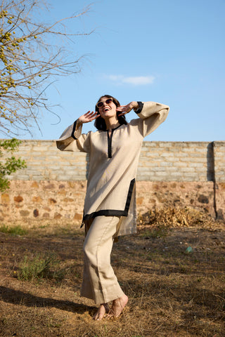 Latte Linen Coord Elegance