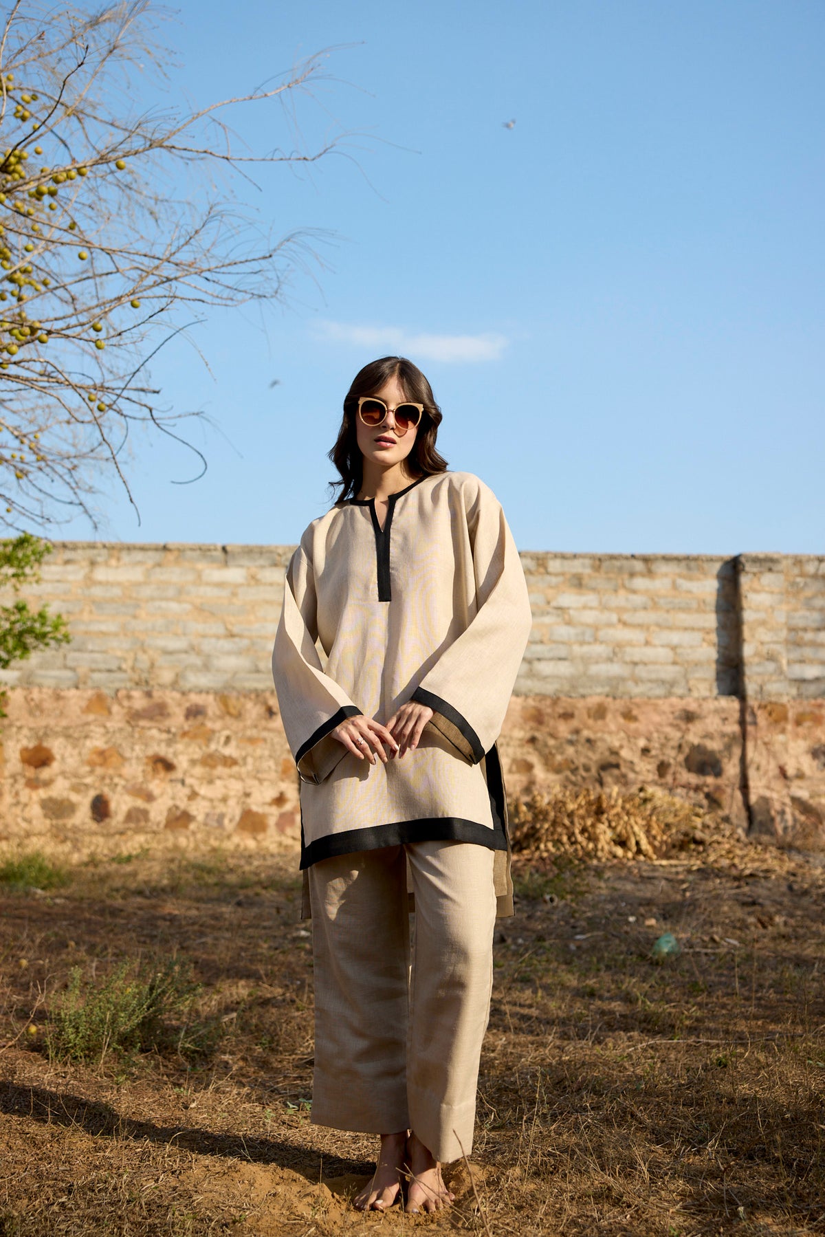 Latte Linen Coord Elegance