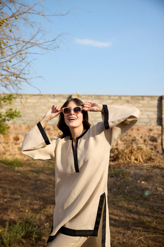 Latte Linen Coord Elegance