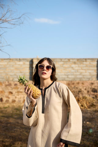 Latte Linen Coord Elegance