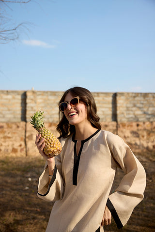 Latte Linen Coord Elegance