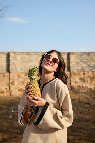 Latte Linen Coord Elegance