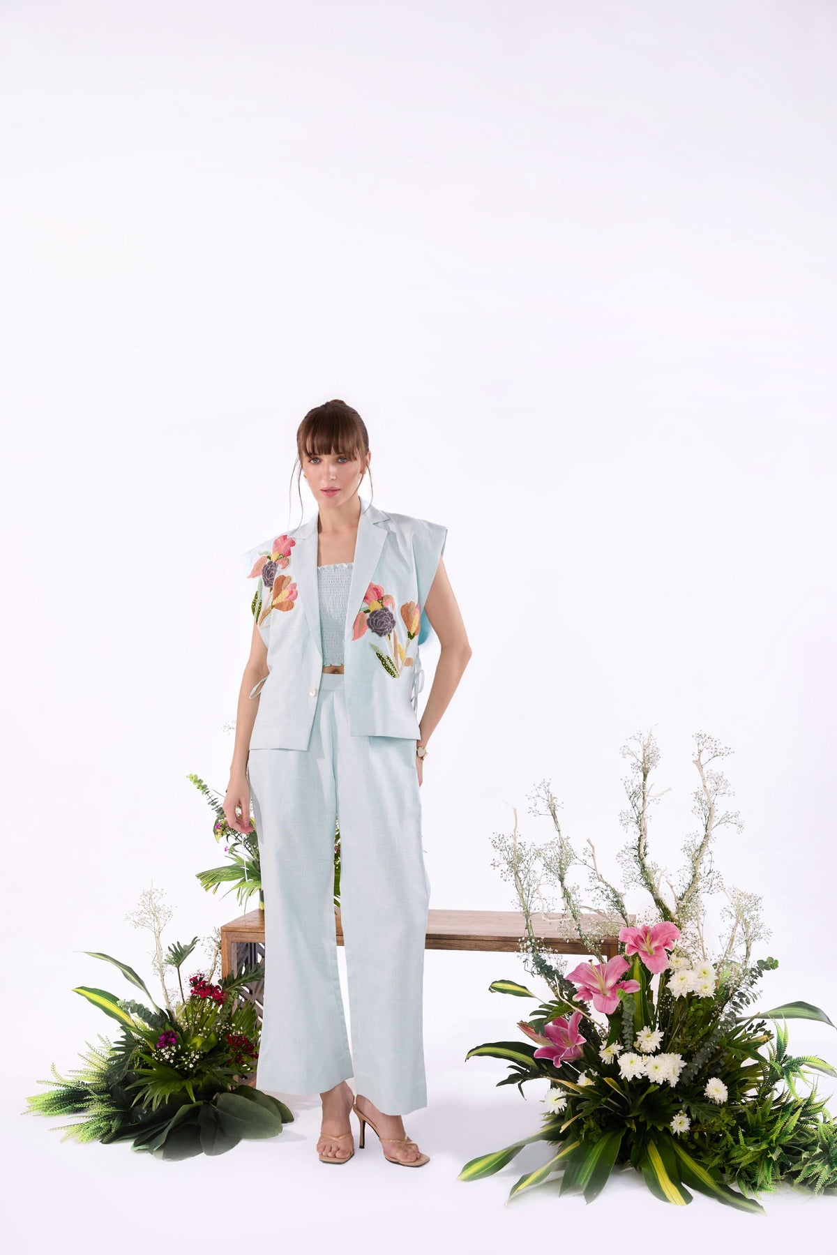 Reviera Bloom Gilet Set