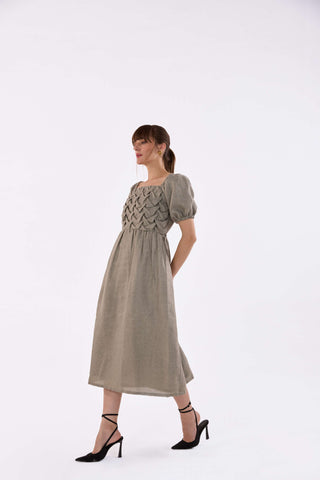 Meadow Weave Midi Dress