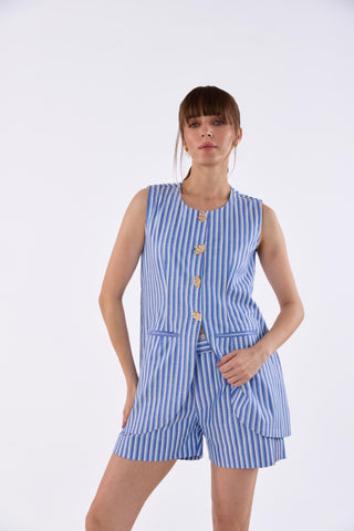 Sea Breeze Vest & Shorts Set