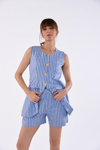 Sea Breeze Vest & Shorts Set