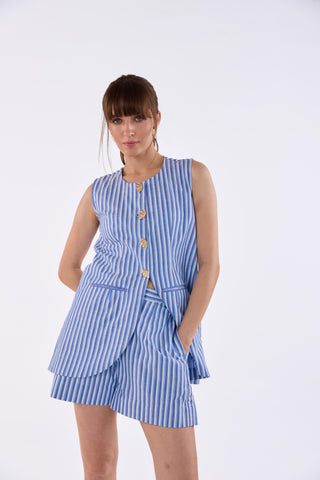 Sea Breeze Vest & Shorts Set